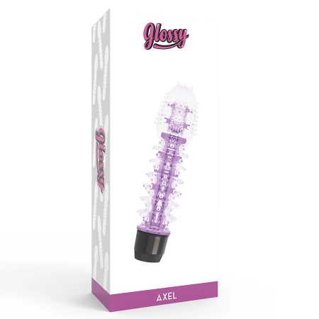 Glossy Axel Lilac Intimate Vibrating Device, Waterproof, 14cm, TPE