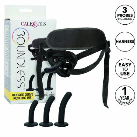 CalExotics Boundless Silicone Curve Kit - Adjustable Universal Harness Set