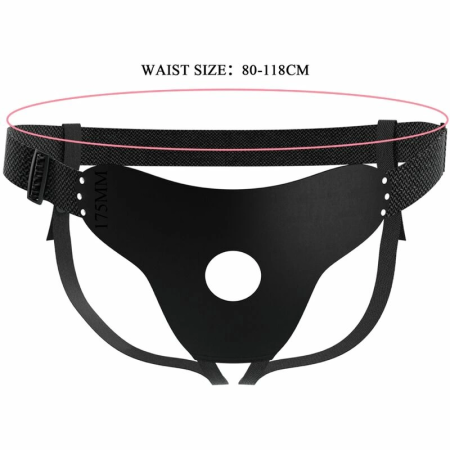 Pretty Love Love Spell Adjustable Strap Harness Black, Universal Size