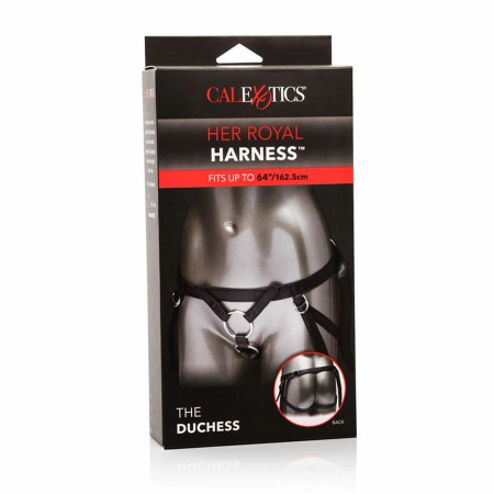 CalExotics Her Royal Harness The Dutchess Adjustable Leather System One Size