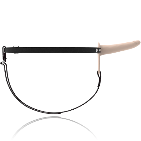 Fetish Submissive Silicone Strap System 15 cm Flesh - Vibrating, Adjustable