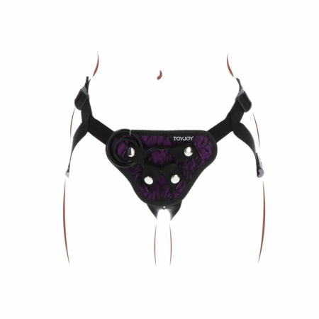 Get Real Adjustable Lace Strap Harness Purple - Universal Size