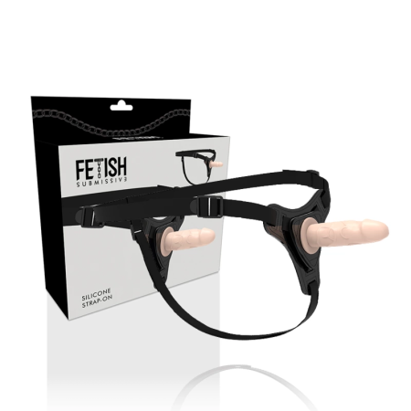 Fetish Submissive Silicone Harness System Flesh 12.5 cm Adjustable Strap