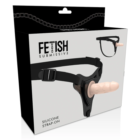Fetish Submissive Silicone Harness System Flesh 12.5 cm Adjustable Strap