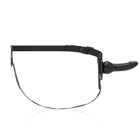 Fetish Submissive Silicone Intimate Harness Black 16 cm Adjustable Strap