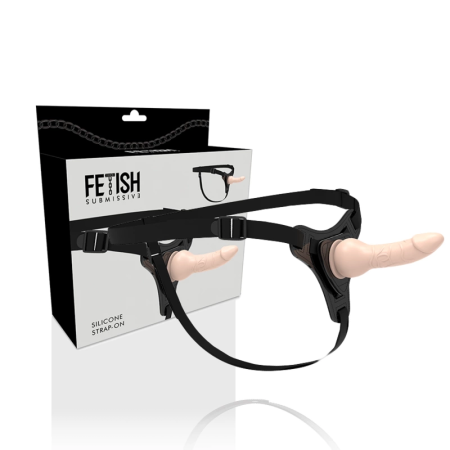 Fetish Submissive Silicone Harness System Flesh 16 cm Adjustable Belt