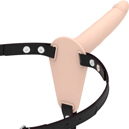 Fetish Submissive Silicone Harness Flesh 15cm - Adjustable Comfort Fit