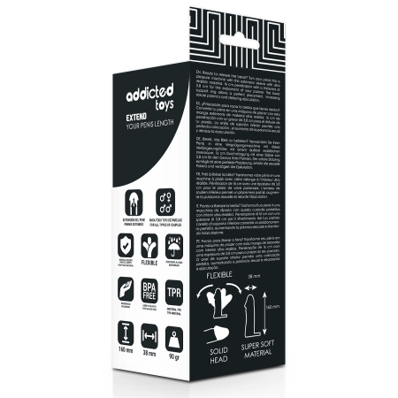 Addicted Toys Extend Sleeve 16 cm Adjustable Anatomical Intimate System