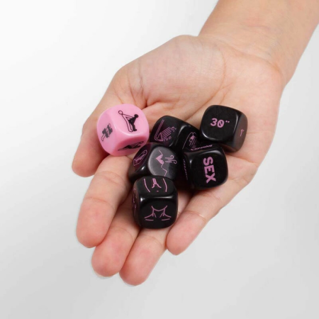 Secret Play Dice Game - 6-Piece Multilingual Intimate Play Set