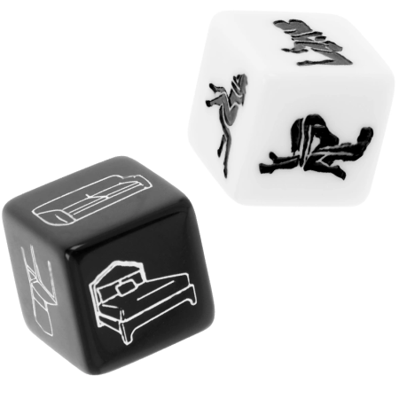 Fetish Submissive Dice Set - Playful Scenario & Location Selector, Resin