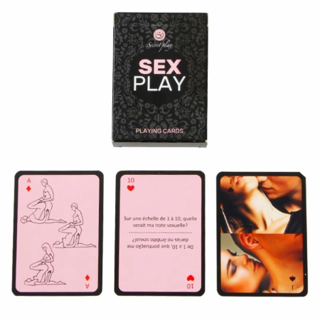 Secret Play Sex Play Couples Game Cards FR/PT - 55-Card Romantic Deck