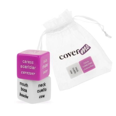 COVERME Intimate Dice Game Multilingual Set with Satin Pouch 2cm