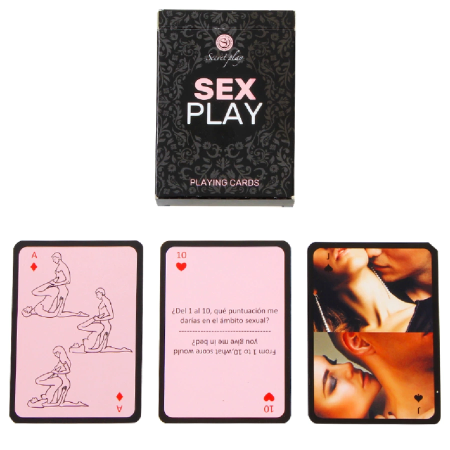 Secret Play Sex Play Playing Cards Bilingual 55-Card Set (ES/EN)
