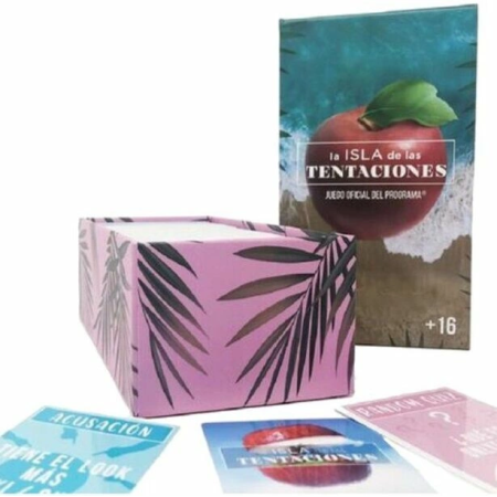 La Isla de las Tentaciones Party Card Game ES 350 Cards, 3-8 Players