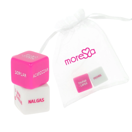 Moressa Dice Game Spanish - Interactive Couple’s Game with Satin Bag