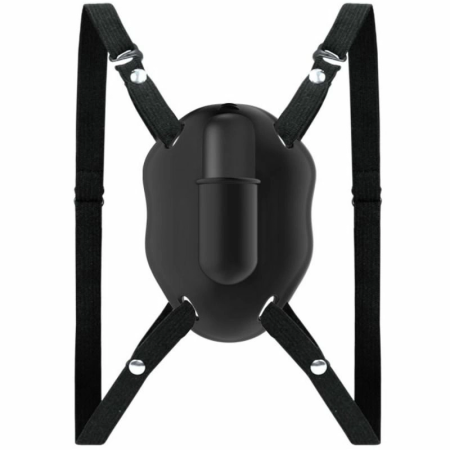 Pretty Love Carter Adjustable Vibrating Intimate Harness, 12 Modes, USB, Black