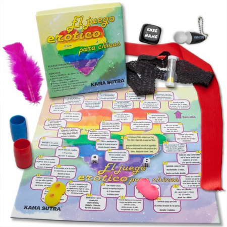 Diablo Picante Girls Party Game Set with Mini Massager & Accessories LGBT