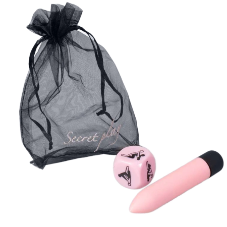 SecretPlay Sensual Feelings Kit - Pink Vibrating Bullet & Dice Set