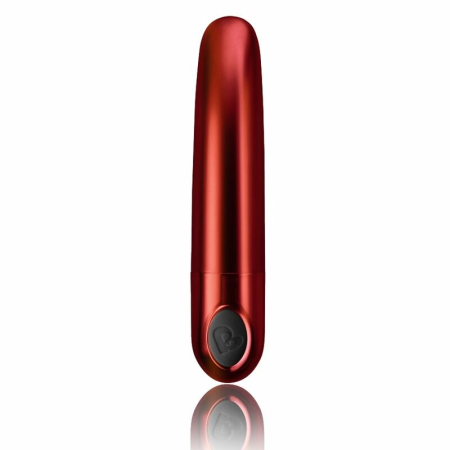 Rocks-Off RO-80mm Color Me Orgasmic Vibrating Bullet, Red, 10 Functions