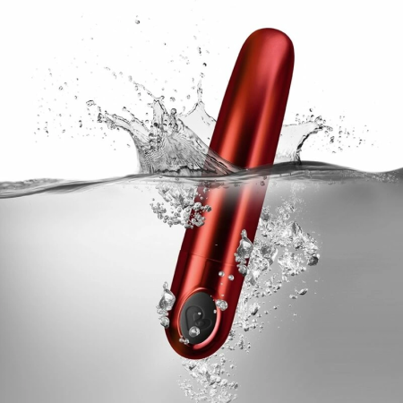 Rocks-Off RO-80mm Color Me Orgasmic Vibrating Bullet, Red, 10 Functions