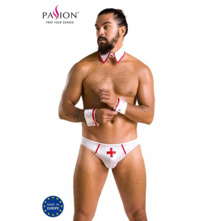 Passion Gregory 037 Men's Briefs White S/M - Premium EU Design