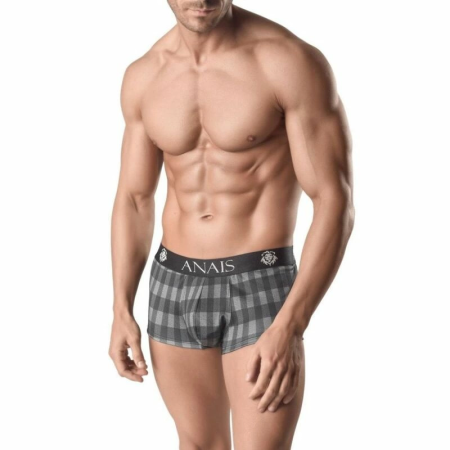 ANAIS MEN AEGIS Boxer Briefs S Grey Checkered Advanced Fit