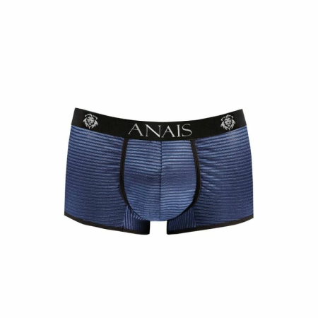 ANAIS MEN Naval Boxer XL Navy Blue Satin-Stripe Athletic Underwear