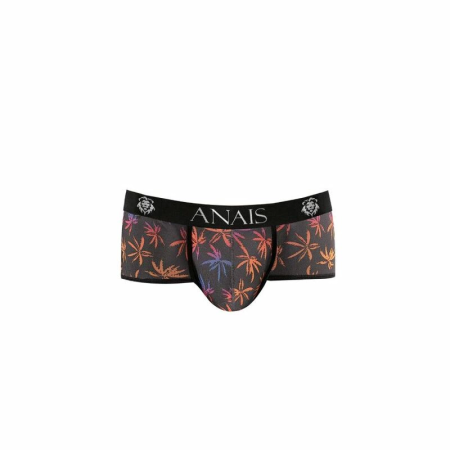 ANAIS MEN CHILL Boxer Briefs S - Sporty Fit, Palm Print, Black Tulle