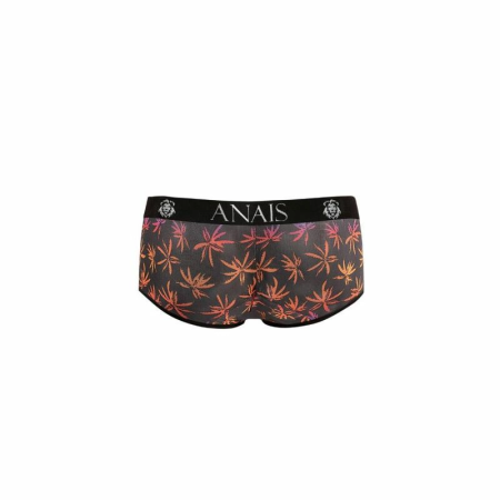 ANAIS MEN CHILL Boxer Briefs S - Sporty Fit, Palm Print, Black Tulle