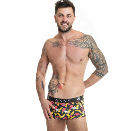 ANAIS MEN Banana Boxer Shorts S - Sporty Fit, Banana Print, Lycra