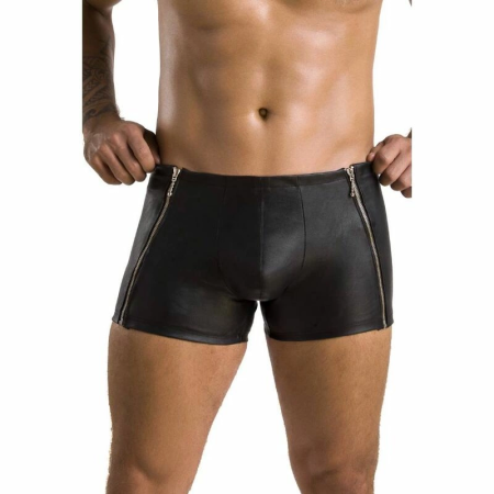 Passion 049 Men's Matt Black Shorts L/XL - Modern Polyurethane Design