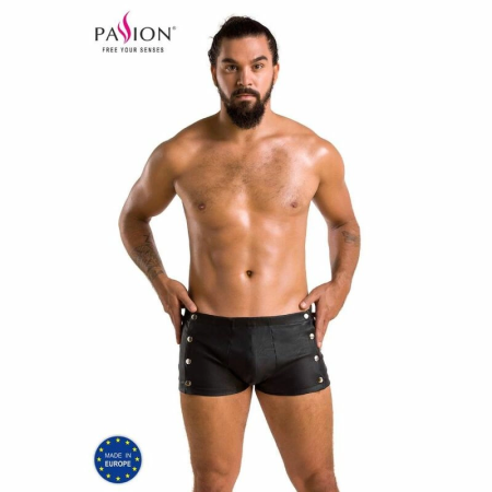 PASSION DAVID Short Black L/XL - Modern Polyurethane-Polyester Blend