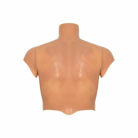 HIDDEN DESIRE ALTER EGO Silicone Male Torso Shirt with Abs, Flesh, S-L