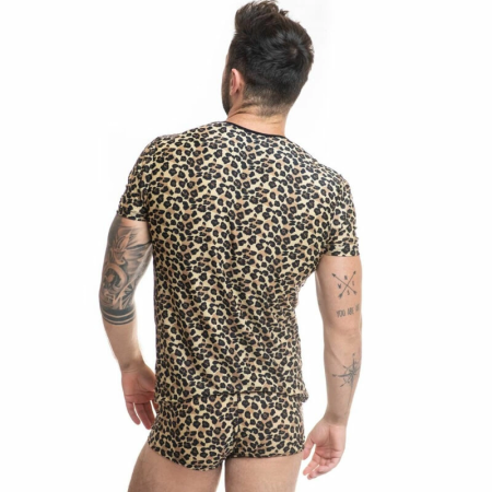 ANAIS MEN Mercury T-shirt L - Microfiber Animal Print, Comfort Fit