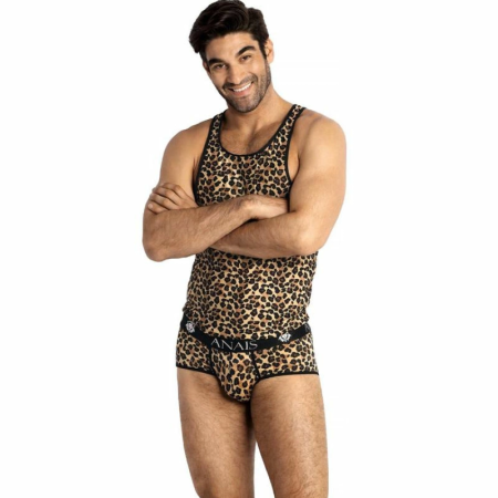 Anais Men Mercury Top M Microfiber Briefs with Animal Print