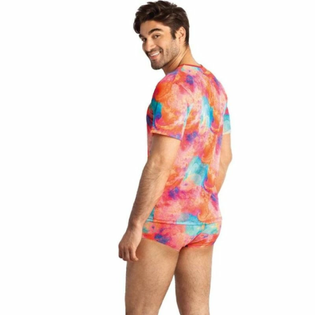 ANAIS MEN FALCON T-Shirt L Soft Lycra Banana Print Fitted Design