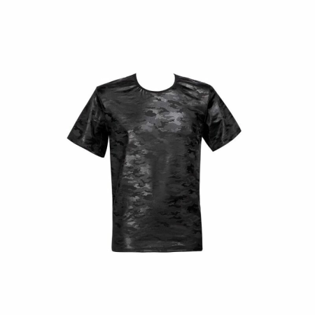 ANAIS MEN Electro T-Shirt M Microfiber Military Print Slim Fit