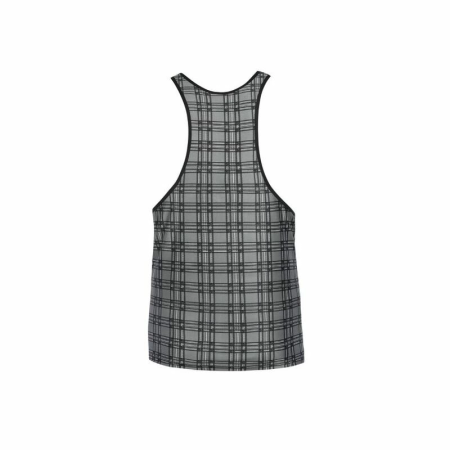 Anais Men Balance Top XL - Checked Microfiber Sleeveless Shirt