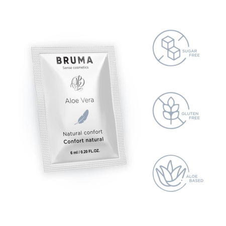 BRUMA Aloe Vera Sliding Gel 6ml - Hydrating Water-Based Lubricant