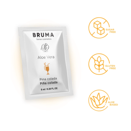BRUMA Aloe Vera Water-Based Sliding Gel 6ml Pina Colada Scented