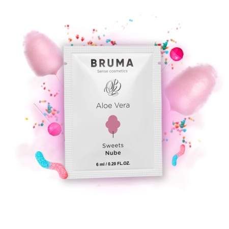 BRUMA Aloe Vera Water-Based Glide Gel 6ml - Sweets Aroma, Travel Size