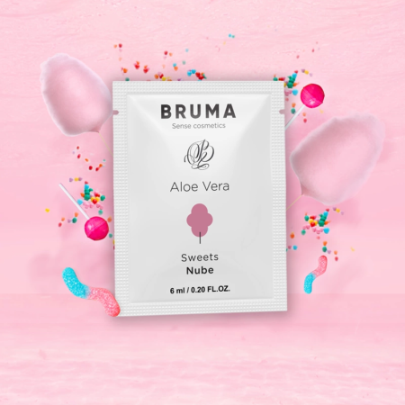 BRUMA Aloe Vera Water-Based Glide Gel 6ml - Sweets Aroma, Travel Size