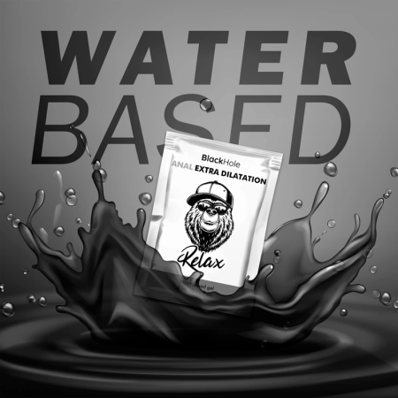 Black Hole Water-Based Gel Extra Dilatation 6 ml Single Dose Intimate Lubricant