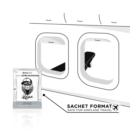 Black Hole Water-Based Gel Extra Dilatation 6 ml Single Dose Intimate Lubricant