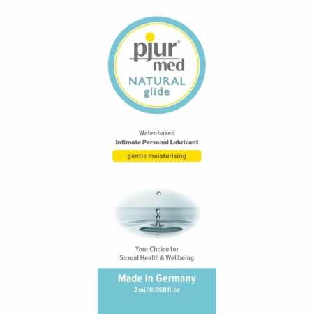 Pjur Med Natural Water-Based Lubricant 2ml - Gentle Hydration Formula