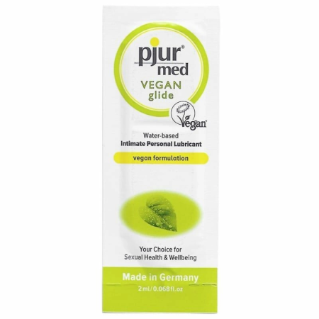 Pjur MED Vegan Glide Water-Based Lubricant 2ml - Gentle Plant-Based Formula