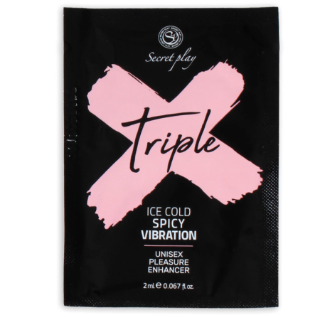 Secret Play Triple X Unisex Sensation Intensifier Gel 2ml Sachet Vegan