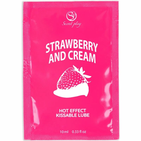 Secretplay 2-in-1 Lubricant & Massage Oil Strawberries & Cream 10ml