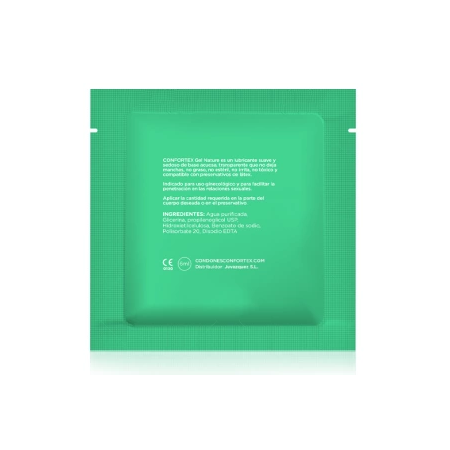 CONFORTEX Gel Nature Water-Based Lubricant Single Dose 6ml - Transparent