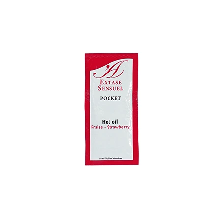 Extase Sensual Strawberry Warming Massage Oil with Pheromones 10ml
